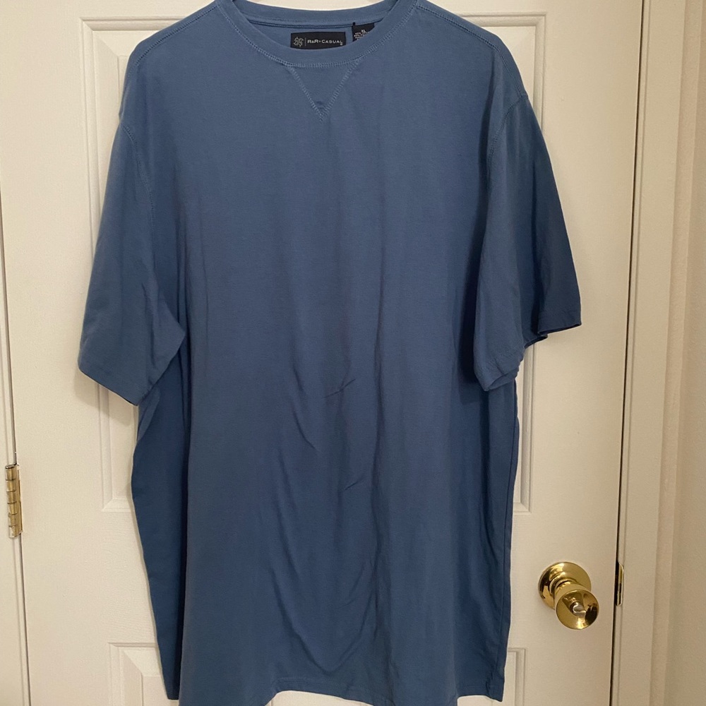 R&R Casual T-Shirt Mens XL Black Short Sleeve Tee